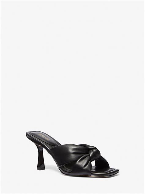 elena michael kors|Elena Leather Sandal .